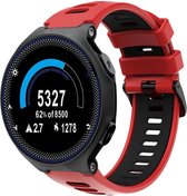 Shop4 - Garmin Forerunner 735XT Bandje - Siliconen Zwart en Rood