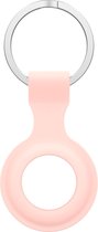 silicone ring sleutelhanger - roze - Geschikt voor AirTag -