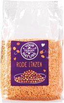 Rode Linzen Your Organic Nature - Zak 400 gram - Biologisch