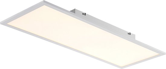 Lindby - LED plafondlamp - 1licht - kunststof, aluminium - H: 5 cm - wit - Inclusief lichtbron