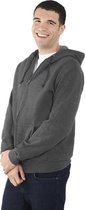 Fruit Of The Loom Heren Lichtgewicht Full Zip Jacket / Hoodie (Licht Graphite)