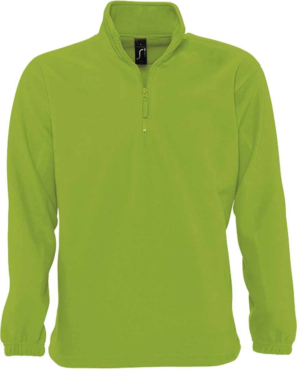 SOLS Ness Unisex Zip Neck Anti-Pill Fleece Top Kalk Wit