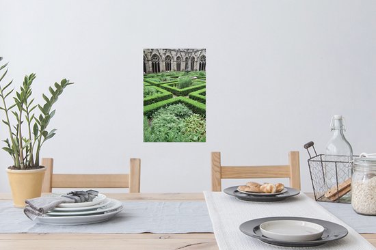 Muursticker Dom van Utrecht - cour de Dom à Utrecht - 20x30 cm - film adhésif autocollant - sticker mural repositionnable