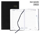 Brepols Agenda 2022 - Saturnus luxe - Lima - 13,3 x 21,4 cm - Zwart