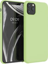 kwmobile telefoonhoesje voor Apple iPhone 11 Pro Max - Hoesje met siliconen coating - Smartphone case in tomatillo groen