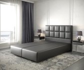 Boxspring-frame Dream-Fine kunstleder zwart 140x200