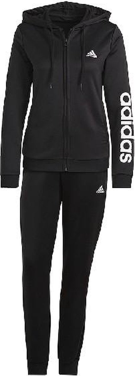 adidas Sportswear Essentials Logo French Terry Trainingspak - Dames - Zwart  - XS | bol.com