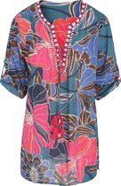 Cassis - Female - Katoenen tuniek met bloemenprint  - Fushia