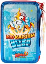 Etui met uitrusting en Kid Kazoom Super Hero en Kid Fury Super Villain-patroon