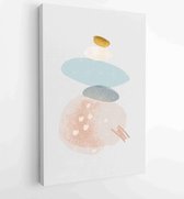 Luxury gold abstract arts background. Wall arts vector 4 - Moderne schilderijen – Vertical – 1894143082 - 40-30 Vertical