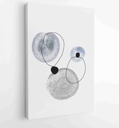 Earth tones organic shape Art design for poster, print, cover, wallpaper, Minimal and natural wall art. 3 - Moderne schilderijen – Vertical – 1868903746 - 50*40 Vertical