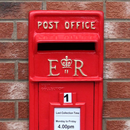 Engelse brievenbus + Paal - Rood - 24x37x57 cm - afsluitbaar 2 x sleutel –  5 kg... | bol.com