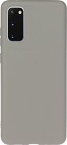 Samsung Galaxy S20 Hoesje - Mobigear - Color Serie - TPU Backcover - Grijs - Hoesje Geschikt Voor Samsung Galaxy S20