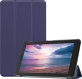 Lenovo Tab E8 Hoes - Mobigear - Tri-Fold Serie - Kunstlederen Bookcase - Donkerblauw - Hoes Geschikt Voor Lenovo Tab E8