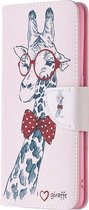 OPPO Find X2 Pro Hoesje - Mobigear - Design Serie - Kunstlederen Bookcase - Giraffe - Hoesje Geschikt Voor OPPO Find X2 Pro