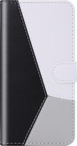 Apple iPhone 12 Pro Hoesje - Mobigear - Design Serie - Kunstlederen Bookcase - Zwart / Wit / Grijs - Hoesje Geschikt Voor Apple iPhone 12 Pro