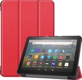 Mobigear Tri-Fold Bookcase Geschikt voor Fire HD 8 (2020) / HD 8 Plus (2020) 10th gen. - Rood