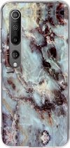 Xiaomi Mi 10 Hoesje - Mobigear - Marble Serie - TPU Backcover - Grijs - Hoesje Geschikt Voor Xiaomi Mi 10