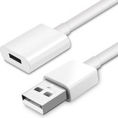 Mobigear Apple Pencil Charging Cable USB-A naar Apple Lightning Kabel MFI 1 Meter - Wit