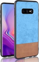 Mobigear Two-Tone Hardcase Hoesje - Geschikt voor Samsung Galaxy S10e - Blauw