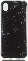 Huawei Y5 (2019) Hoesje - Mobigear - Marble Serie - TPU Backcover - Zwart - Hoesje Geschikt Voor Huawei Y5 (2019)