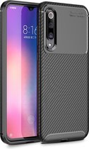 Mobigear Racing TPU Backcover Hoesje - Geschikt voor Xiaomi Mi 9 SE - Zwart