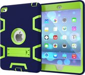 Apple iPad Mini 5 (2019) Hoes - Mobigear - Shockproof Serie - Hard Kunststof Backcover - Groen /  Marineblauw - Hoes Geschikt Voor Apple iPad Mini 5 (2019)