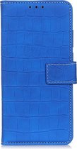 Xiaomi Redmi Note 7 Hoesje - Mobigear - Krokodil Serie - Kunstlederen Bookcase - Blauw - Hoesje Geschikt Voor Xiaomi Redmi Note 7