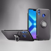 Mobigear Armor Ring Hardcase Hoesje - Geschikt voor Honor 8X - Grijs