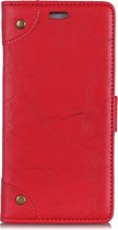 Mobigear Ranch Bookcase voor de Samsung Galaxy A9 (2018) - Rood