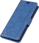 Xiaomi Mi 8 Hoesje - Mobigear - Ranch Serie - Kunstlederen Bookcase - Blauw - Hoesje Geschikt Voor Xiaomi Mi 8