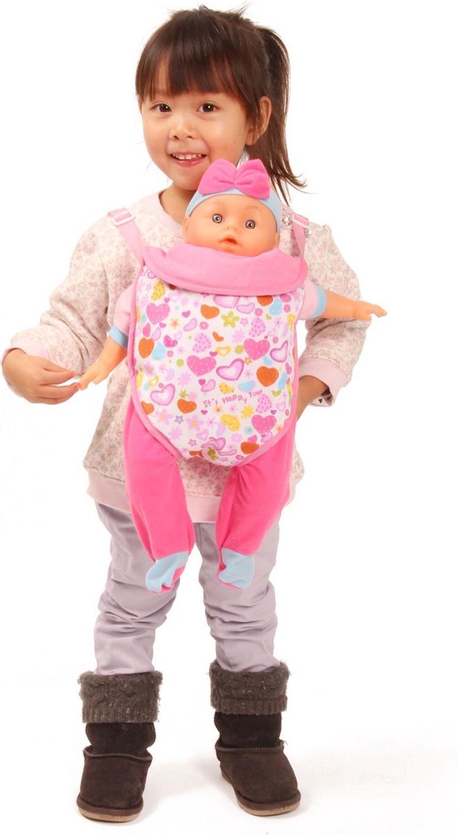 Baby Rose buikdraagzak voor poppen — afbeelding 6