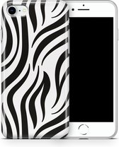 ShieldCase Wild Zebra geschikt voor Apple iPhone 7/8/SE hoesje - zwart/wit