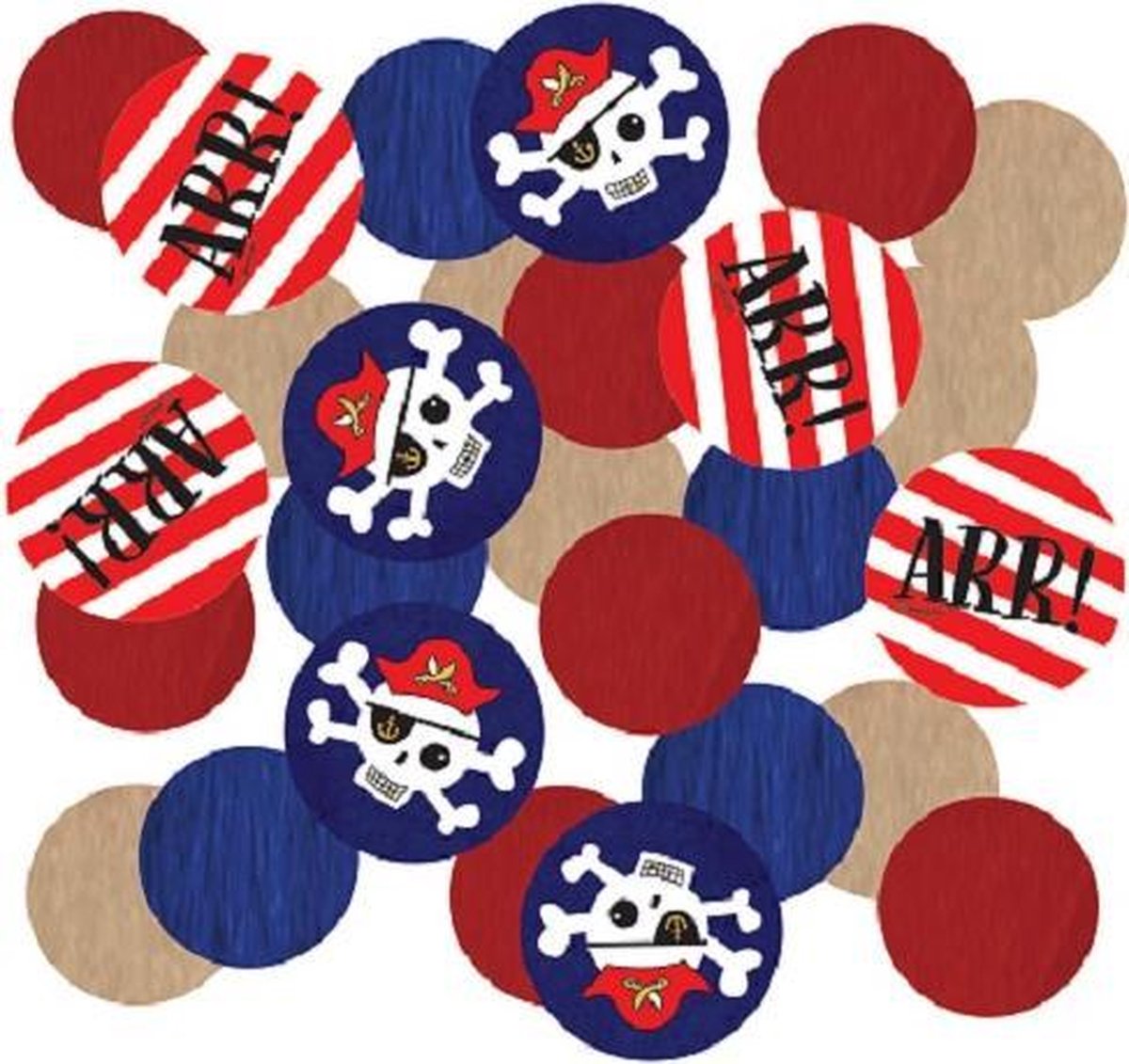 Amscan Confetti Pirates Jongens 14 Gram Papier Blauw/rood/wit