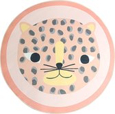 Flycarpets Kids Kinderkamer Vloerkleed - Kat - Roze - 120cm Rond