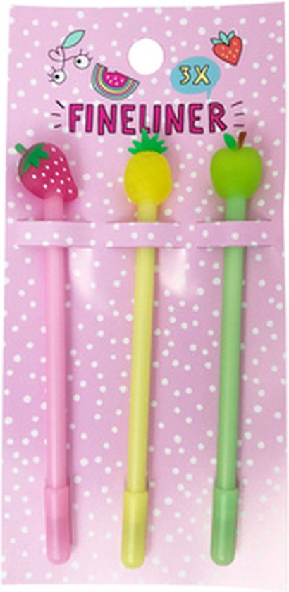 Summer Fun Stylos Ensemble de 3 fruits