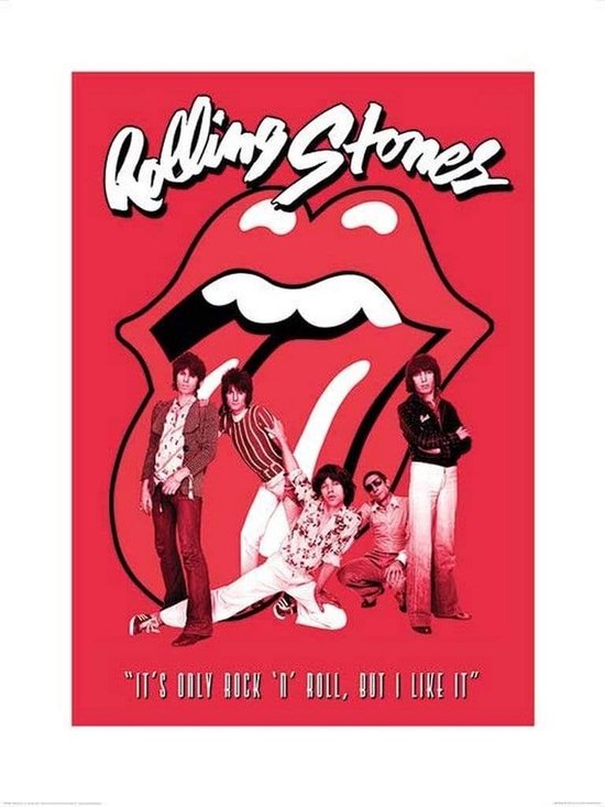 Stiptheid Ringlet weerstand Pyramid Poster - The Rolling Stones Its Only Rock Roll - 80 X 60 Cm -  Multicolor | bol.com