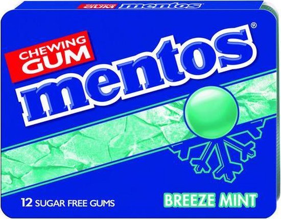 Mentos Chewing Gum Breeze Mint (100 Pieces