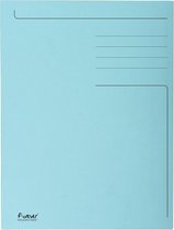 Exacompta dossiermap Foldyne formaat 24 x 32 cm (voor formaat A4) lichtblauw pak van 50 stuks