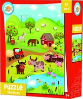 Toy Universe Legpuzzel Junior Karton Rood 35 Stukjes