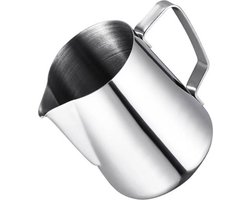 SVH Company Luxe Barista 150ml Melk Kannetje voor Espresso en Koffie - Melk Opschuimen Opschenken voor Latte Macchiato en Cappuccino - RVS Zilver