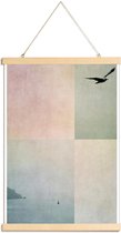 JUNIQE - Posterhanger Fly Away -30x45 /Blauw & Groen