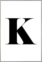 JUNIQE - Poster met kunststof lijst K -20x30 /Wit & Zwart