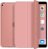 iPad 10.2 inch Folio Hoesje - iPad 2021 Hoes - iPad 2020 Hoes - iPad 2019 Hoes - Smart Cover - Hard Back Case - Multi Stand - Hoes voor iPad 7e, 8e en 9e generatie - Roze | rose go