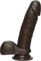 The D - Perfect D - 7 Inch With Balls Firmskyn - Chocolate - Realistic Dildos -