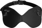 Ouch! Skulls and Bones - Large Eye Mask with Skulls & Spikes - B - Bondage Toys - Accessories