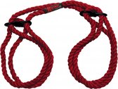 Hogtied - Bind & Tie - 6mm Hemp Wrist or Ankle Cuffs - Red - Bondage Toys -