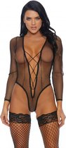 Caught Being Naughty Teddy - Black - Maat XL