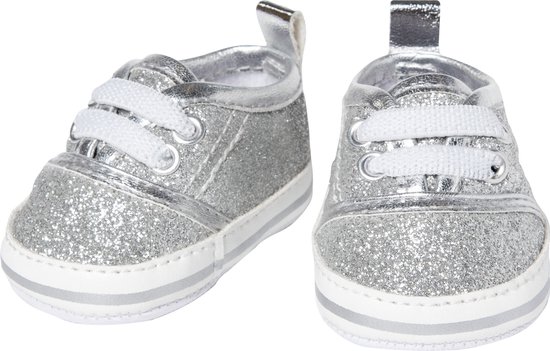 Foto: Heless poppenschoenen junior 38 45 cm zilver wit