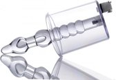 Anal Rosebud Vacuum with Beaded Rod - Transparent - Butt Plugs & Anal Dildos - Pumps